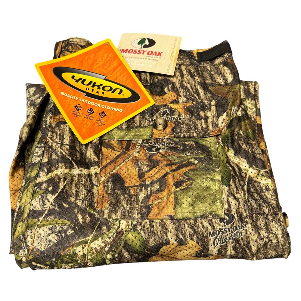 Yukon Gear Hunting Pants Breathable Mesh Mossy Oak Obsession Camo Mens 2XL NEW